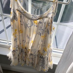 floral flowy free people sun dress